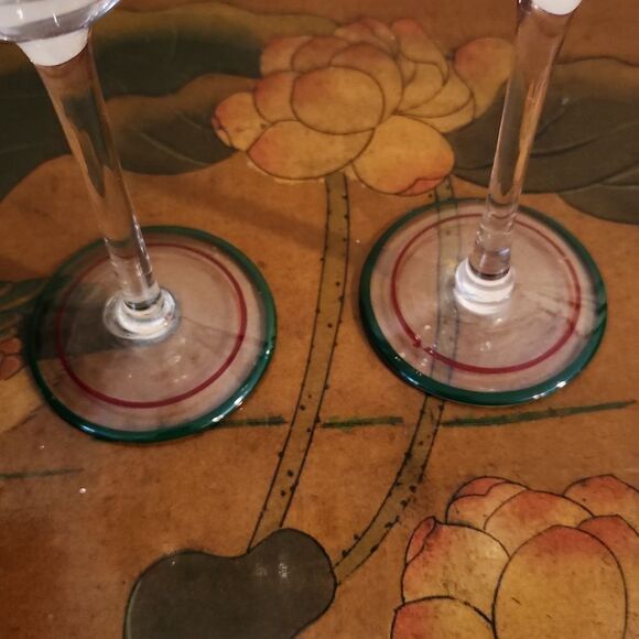 Tabla Christmas Wine Glasses Goblets - Picture 6 of 6